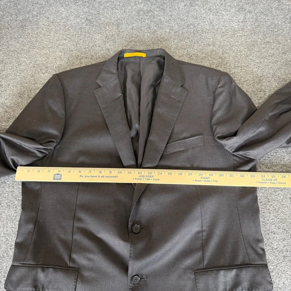 Hickey Freeman Loro Piana Tasmanian‎ Super 150's Blazer Mens 46R Gray Wool Coat